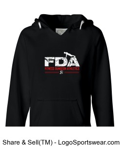 Fitness Dungeon Athletics V-Neck Hoodie Pull over Design Zoom